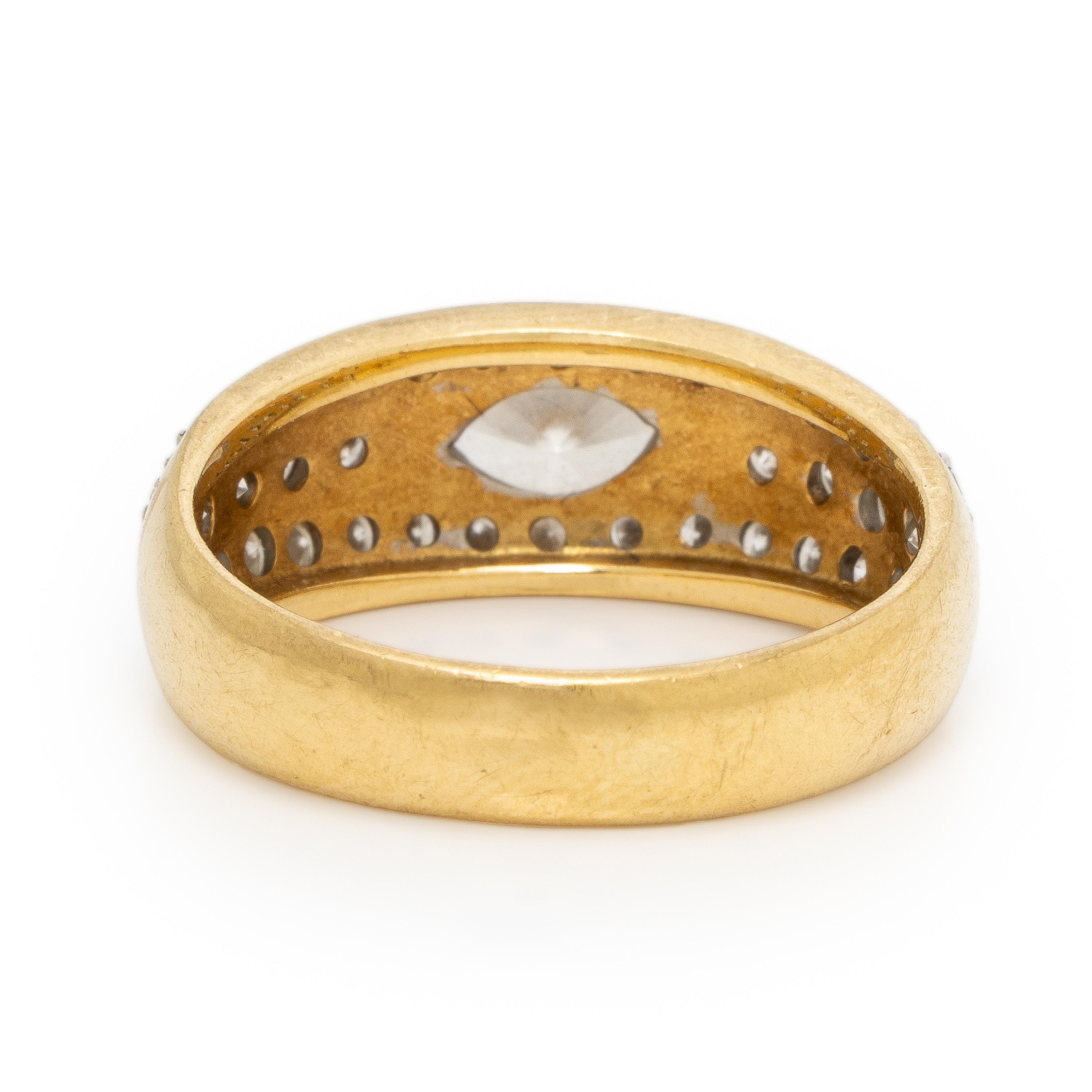 Diamond and Yellow Gold Ring