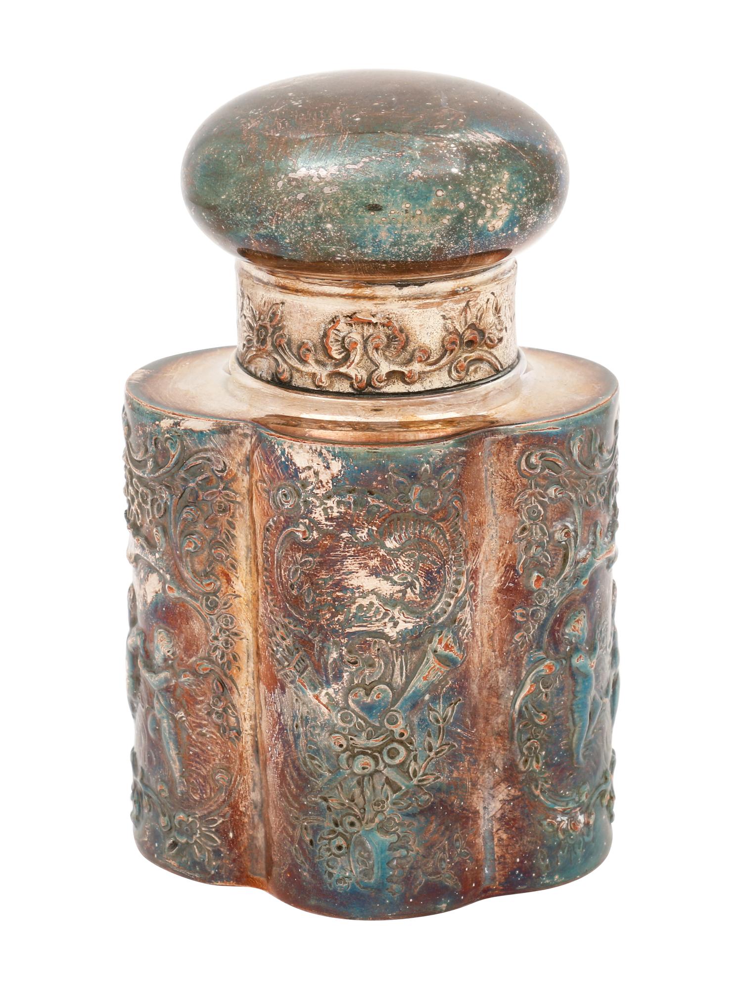 An American Silver-Plate Tea Caddy (Not on original listing. ) — Barbour Silver Co., Hartford, CT, Early 20th Century