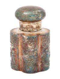 An American Silver-Plate Tea Caddy (Not on original listing. ) — Barbour Silver Co., Hartford, CT, Early 20th Century
