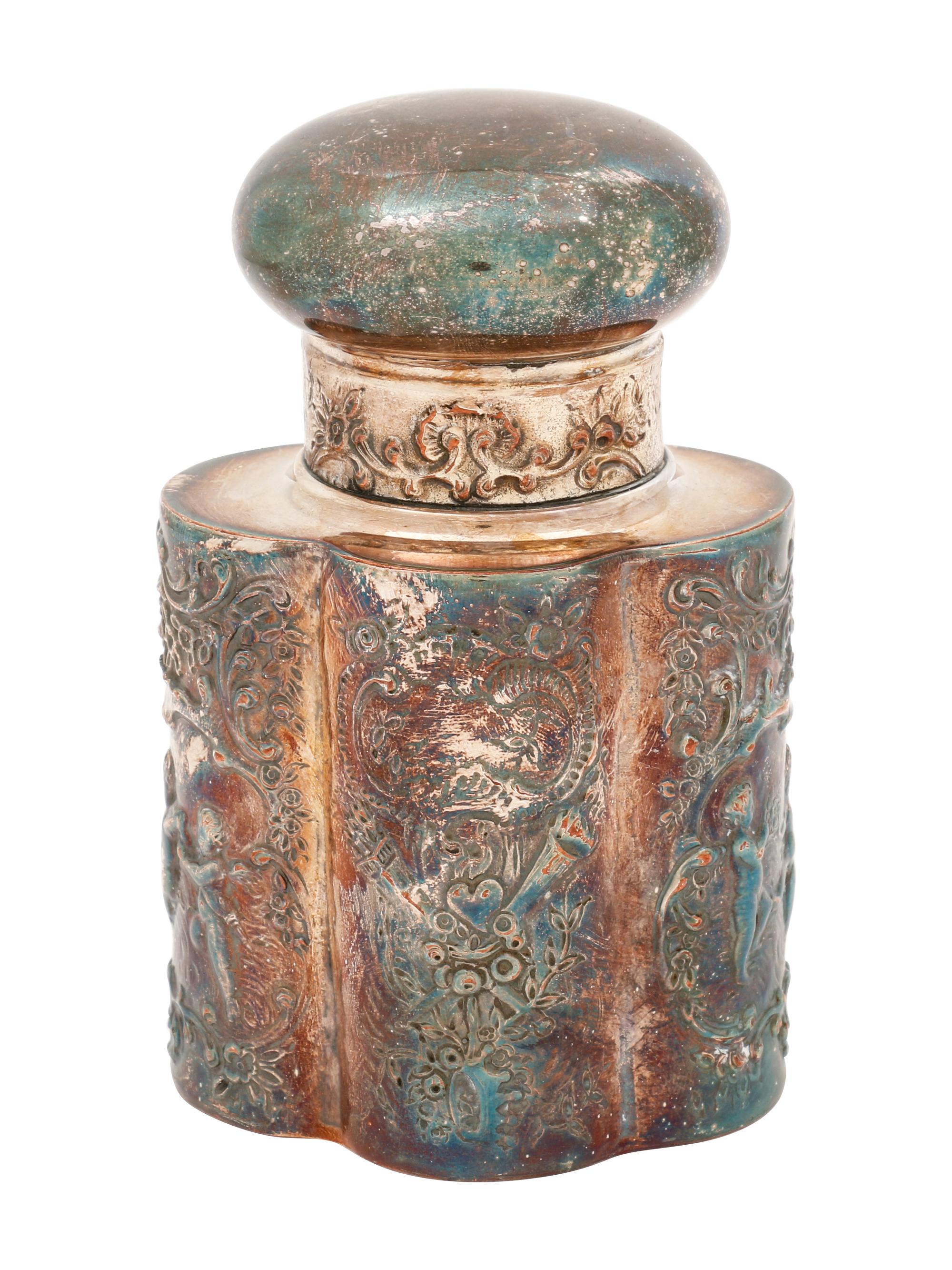 An American Silver-Plate Tea Caddy (Not on original listing. ) — Barbour Silver Co., Hartford, CT, Early 20th Century