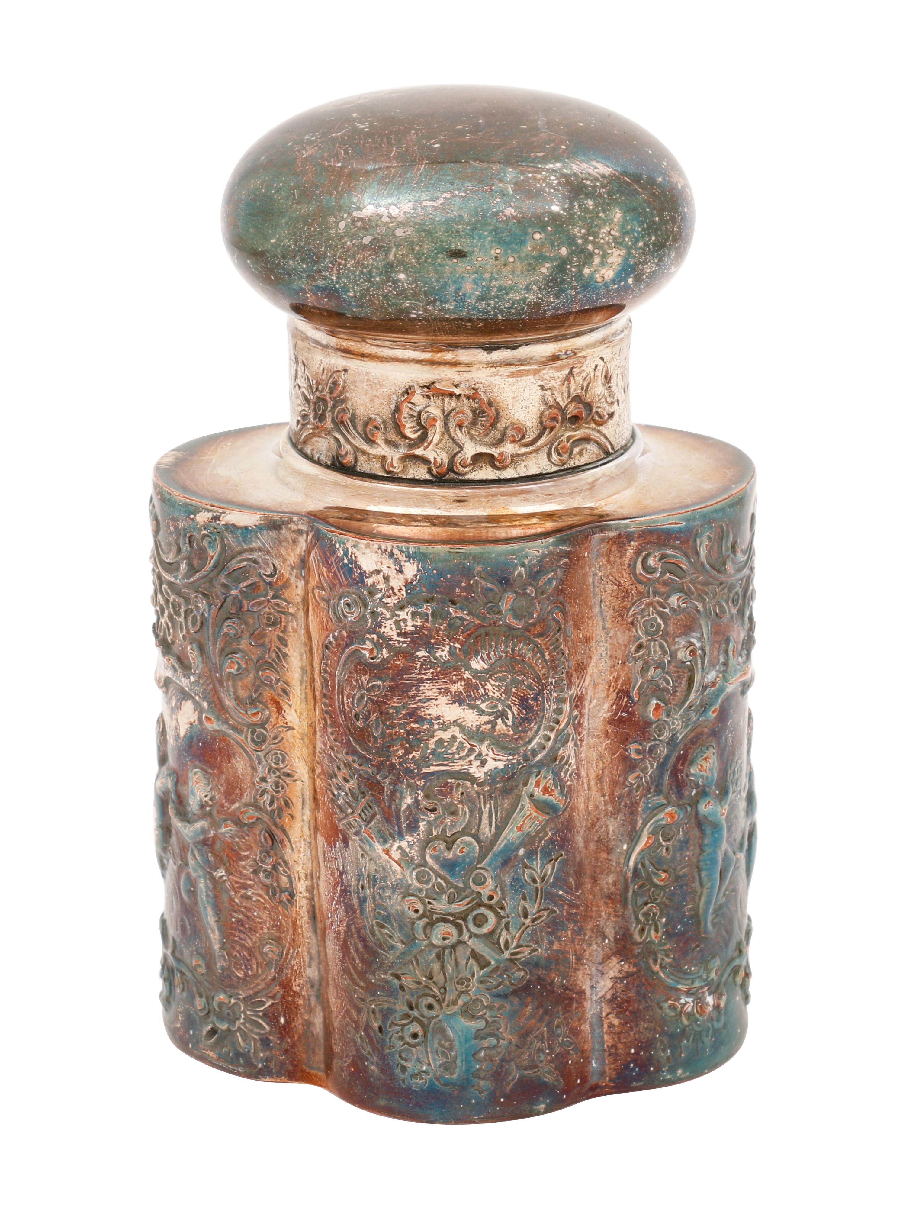 An American Silver-Plate Tea Caddy (Not on original listing. ) — Barbour Silver Co., Hartford, CT, Early 20th Century