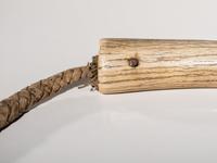 Northern Plains Elk Antler Quirt, with "Rattlesnake" Finial