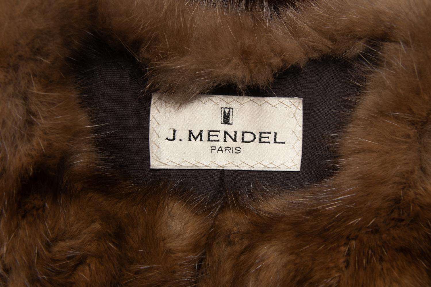 J. Mendel Barguzinsky Russian Sable Fur Coat With Belt