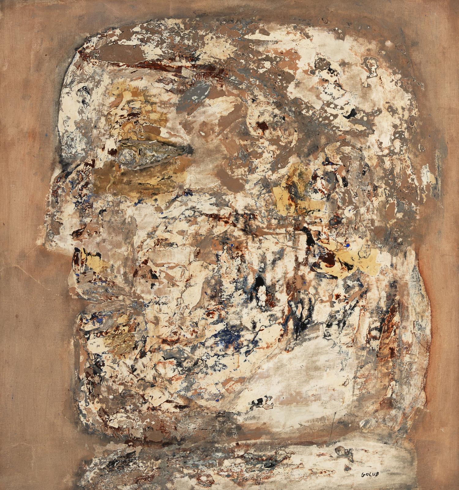 Leon Golub, (American, 1922-2004), Head XXVI, 1959