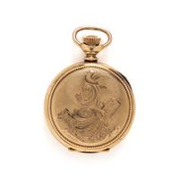 Hampden, Yellow Gold Hunter Case Pocket Watch