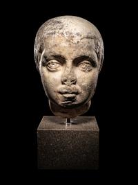 A Roman Marble Portrait Head of Emperor Elagabalus