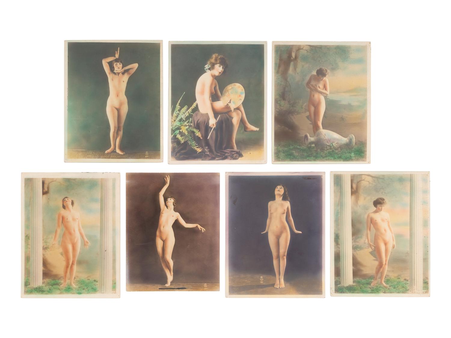 [EARLY PHOTOGRAPHY]. An assortment of nude imagery incl. CDVs, stereoviews, postcards, and more.