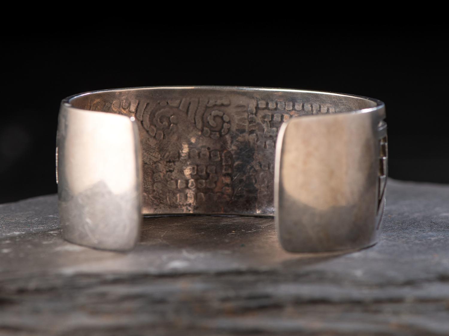 Sterling Silver Overlay Cuff Bracelet