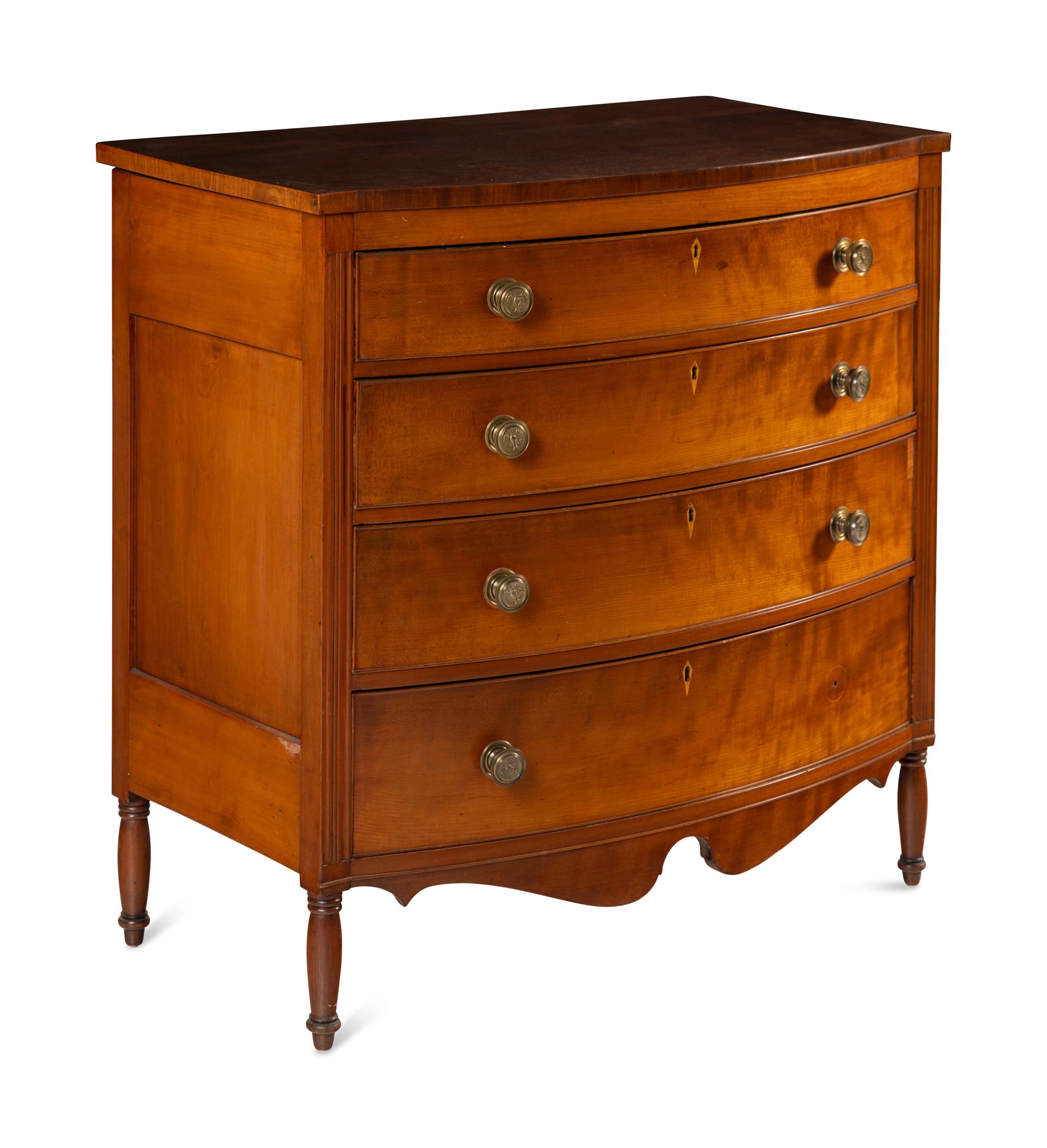 A Federal Cherrywood Chest of Drawers