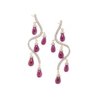 RUBY AND DIAMOND EARRINGS
