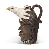 Lin Craven (1946-2011), A Glazed Earthenware Face Jug: Soar Like an Eagle