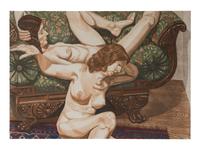Two Nudes with Federal Sofa, 1981
