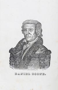 (BOONE, DANIEL) FLINT, TIMOTHY. Biographical Memoir of Daniel Boone. Cincinnati, 1842.