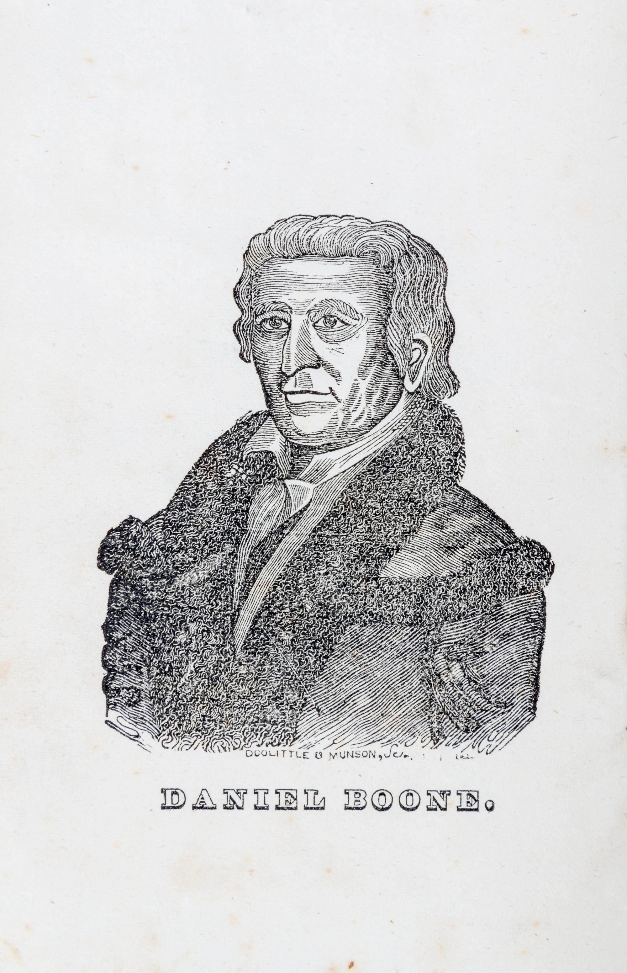 (BOONE, DANIEL) FLINT, TIMOTHY. Biographical Memoir of Daniel Boone. Cincinnati, 1842.