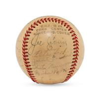 A 1941 Boston Red Sox Team Signed Autograph Baseball (Beckett Authentication Services Letter of Authenticity)