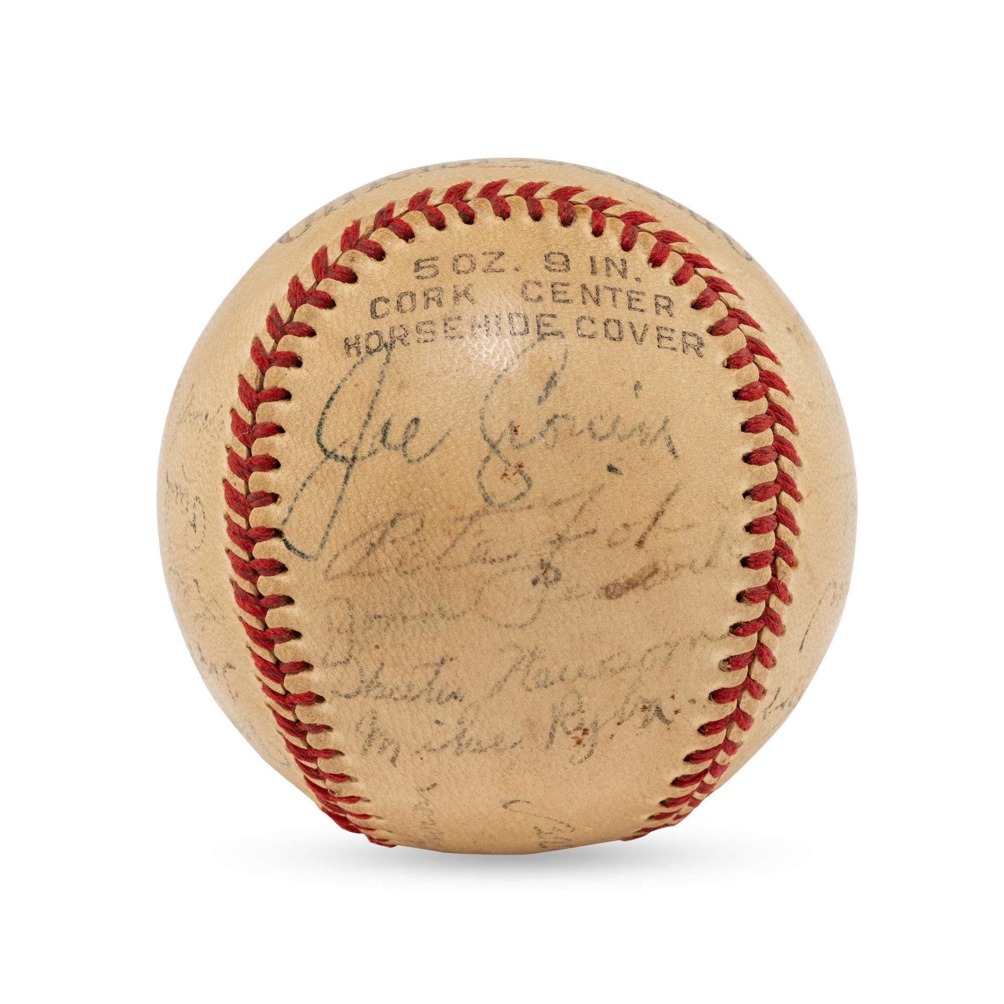 A 1941 Boston Red Sox Team Signed Autograph Baseball (Beckett Authentication Services Letter of Authenticity)