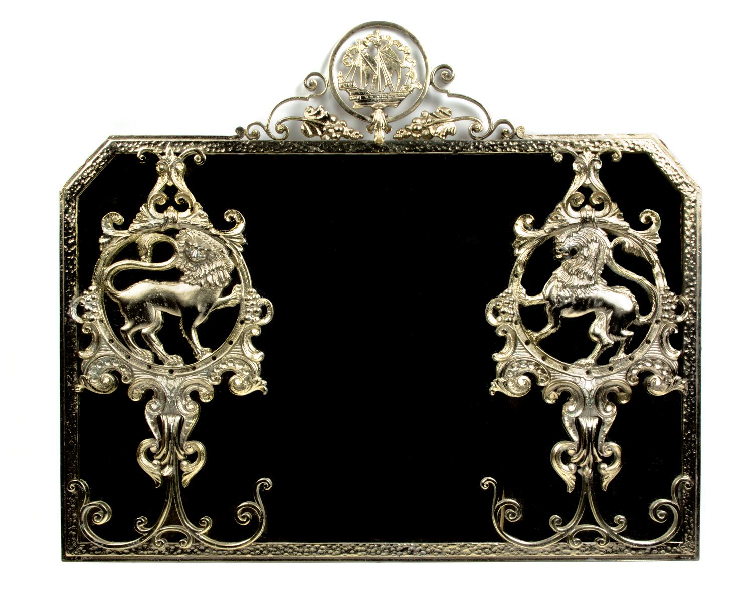 An American Gilt Metal Mirror, Height overall 26 x width 30 3/4 inches.