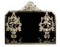 An American Gilt Metal Mirror, Height overall 26 x width 30 3/4 inches.
