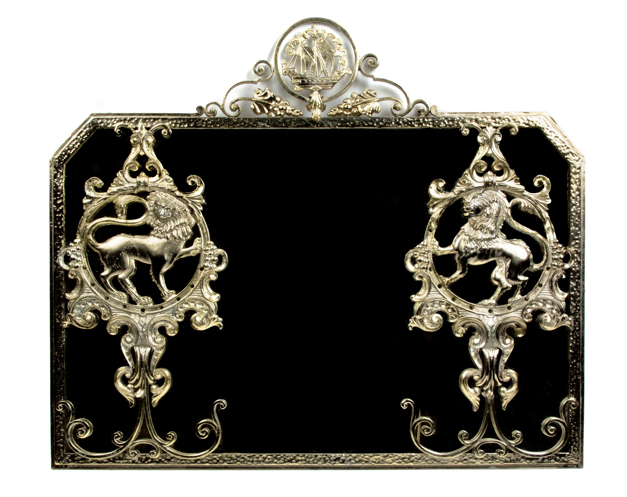 An American Gilt Metal Mirror, Height overall 26 x width 30 3/4 inches.