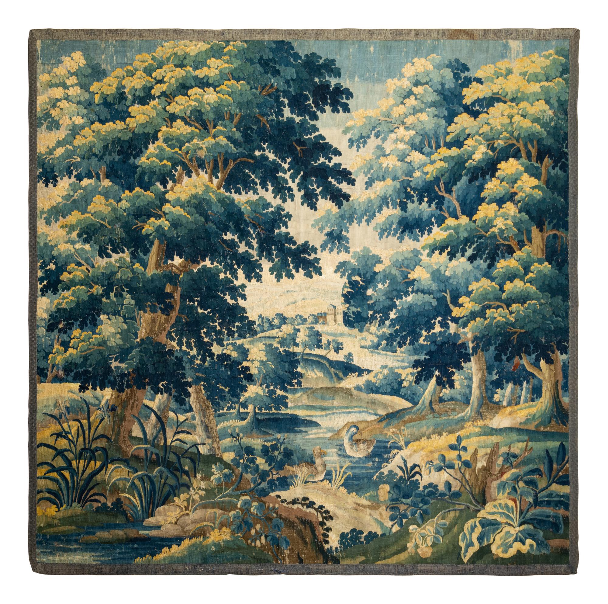 A Flemish Wool Verdure Tapestry