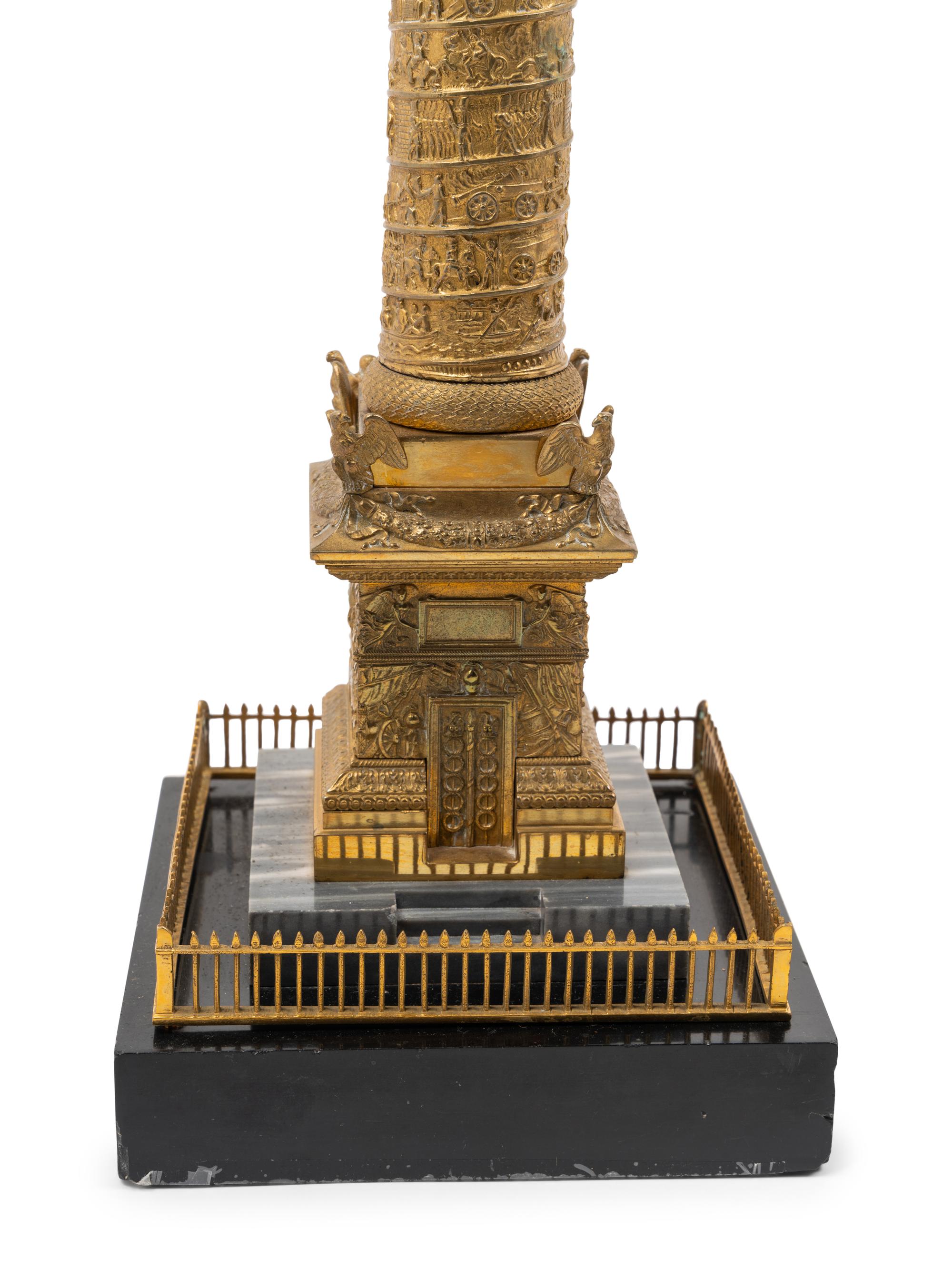 Four Bronze Models of the Colonne Vendôme