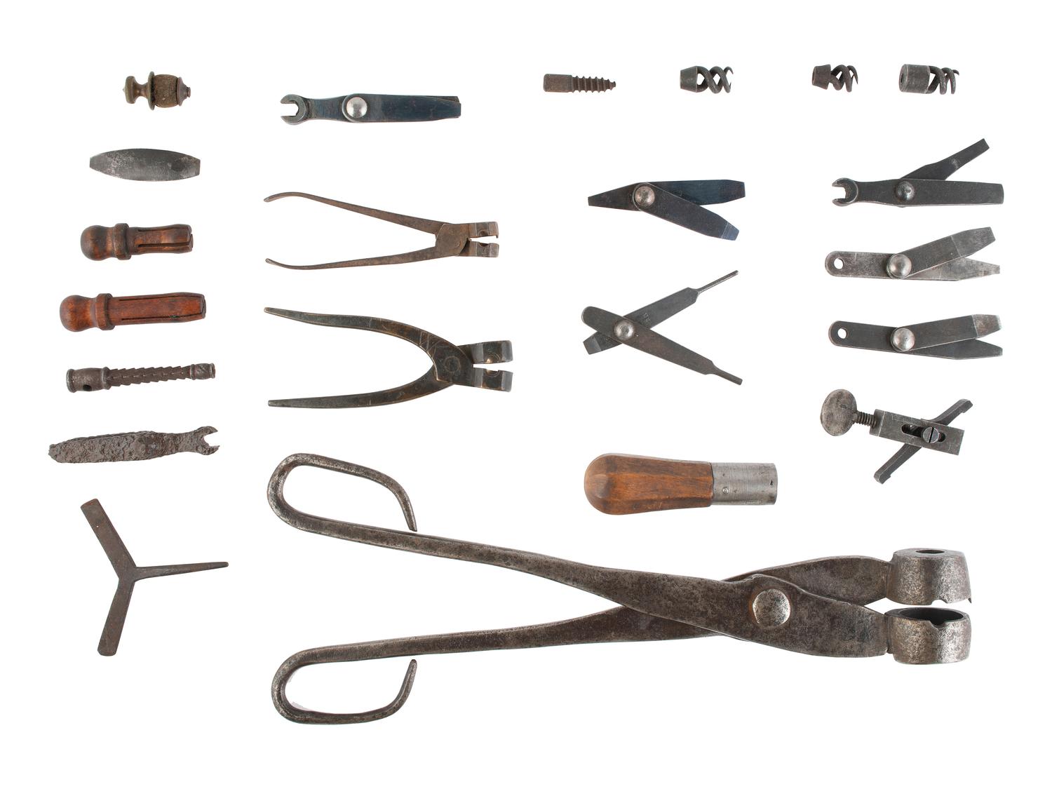 [MILITARIA]. A group of gun-related tools and accessories.