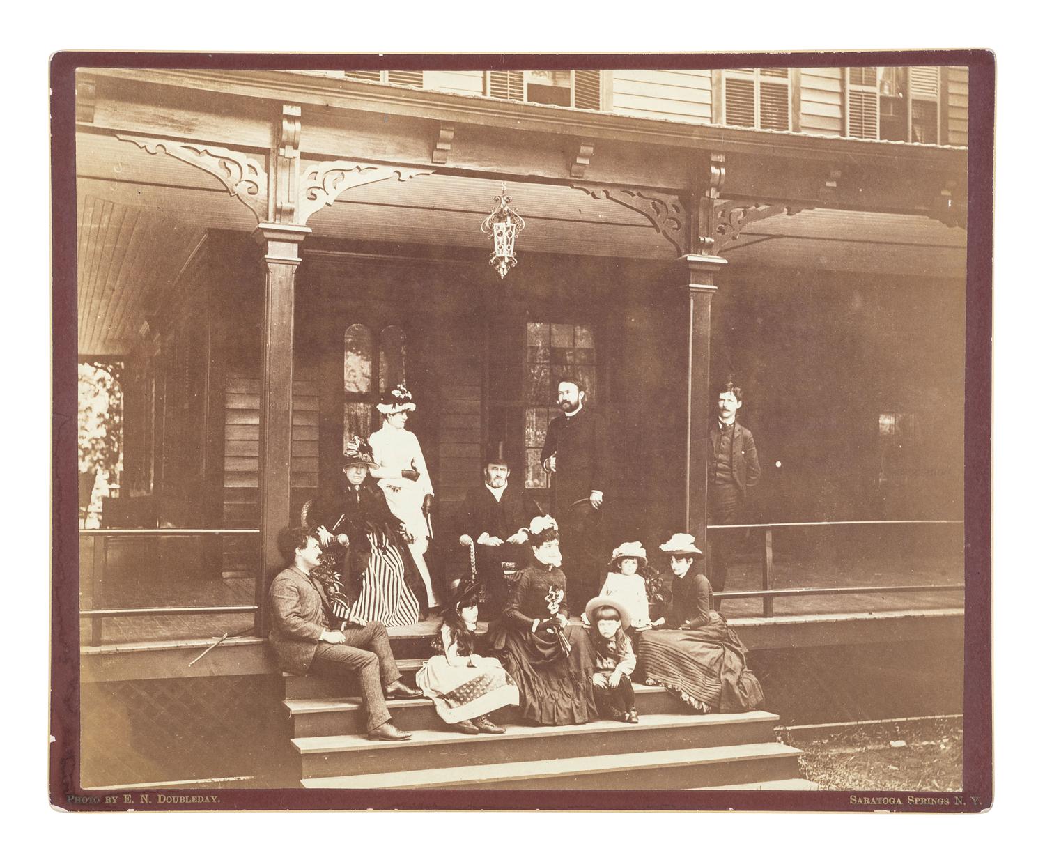 [GRANT, U.S. (1822-1885)]. 5 images of U.S. Grant, incl. last photograph taken before his death.