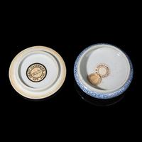A Chinese Blue and White Porcelain Seal Paste Box, Kangxi Period 清康熙 青花高士圖印盒