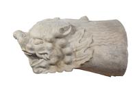 A Pair of Monumental, Rare and Important Chinese Imperial Stone Dragon Spouts QIANLONG PERIOD Overall length approximately 48 inches. — QIANLONG PERIOD