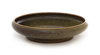 A Chinese Teadust Glazed Porcelain Bulb Bowl Diameter 9 inches. — 19TH/20TH CENTURY