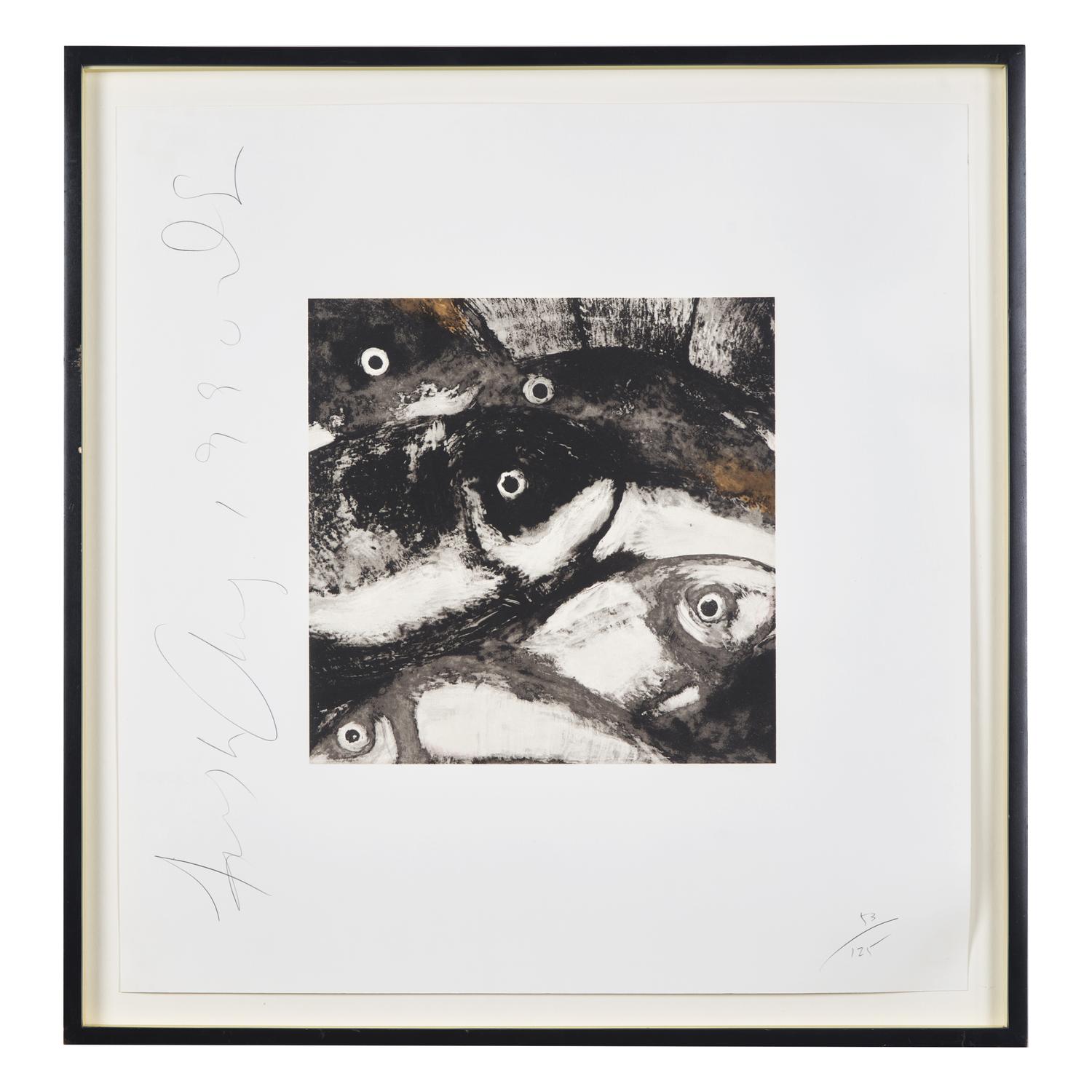 Donald Sultan (American, b. 1951) — Fish, from Fruits and Flowers , 1990