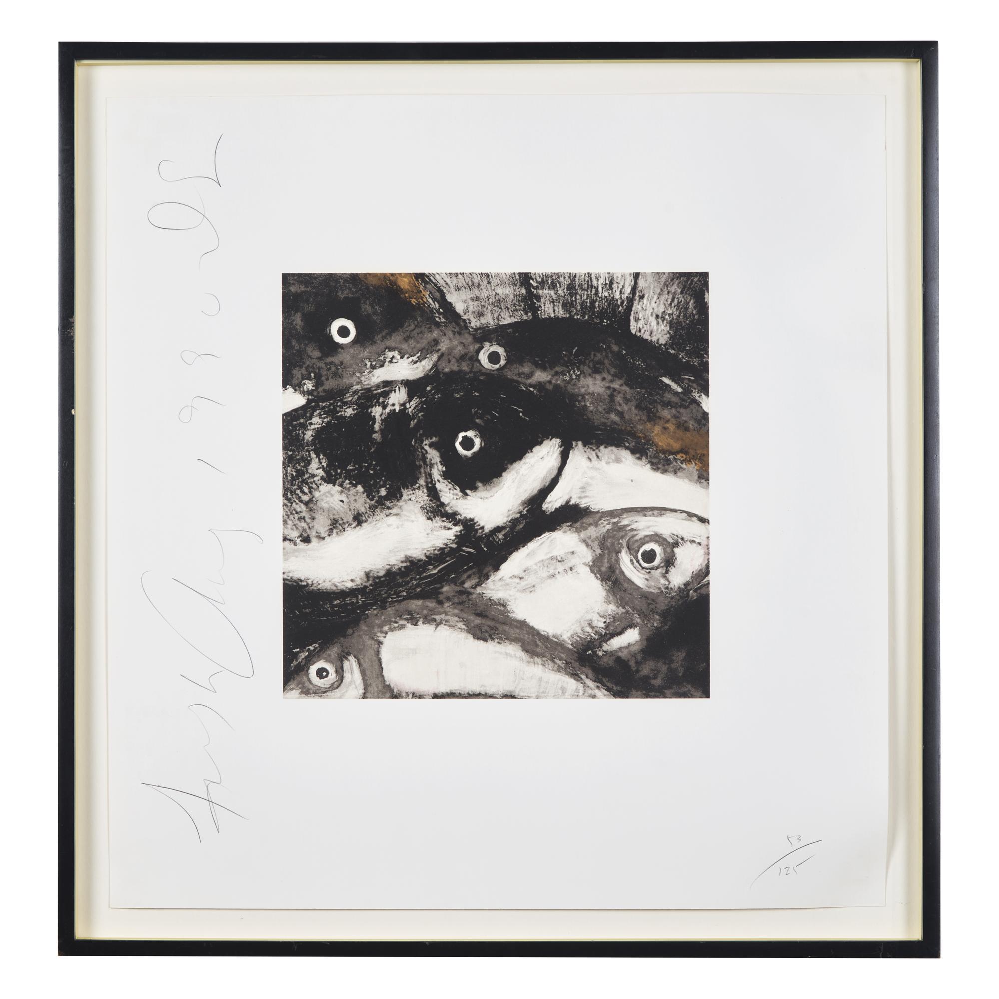 Donald Sultan (American, b. 1951) — Fish, from Fruits and Flowers , 1990