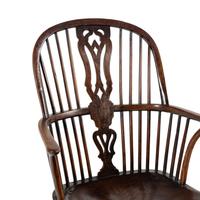 An English Yew and Elm Windsor Armchair