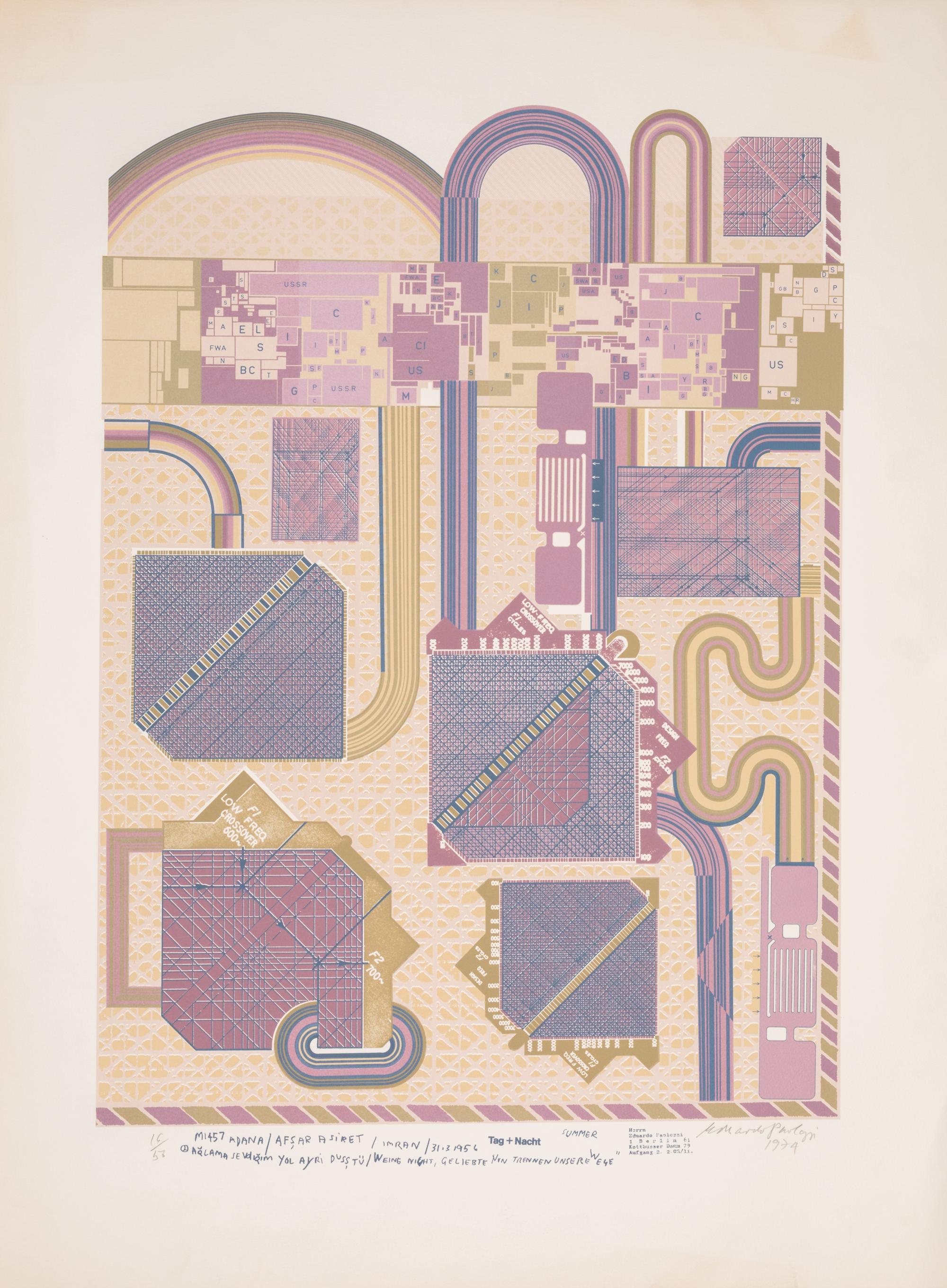 Eduardo Paolozzi, (Scottish, 1924-2005), Turkis the Musik, 1974