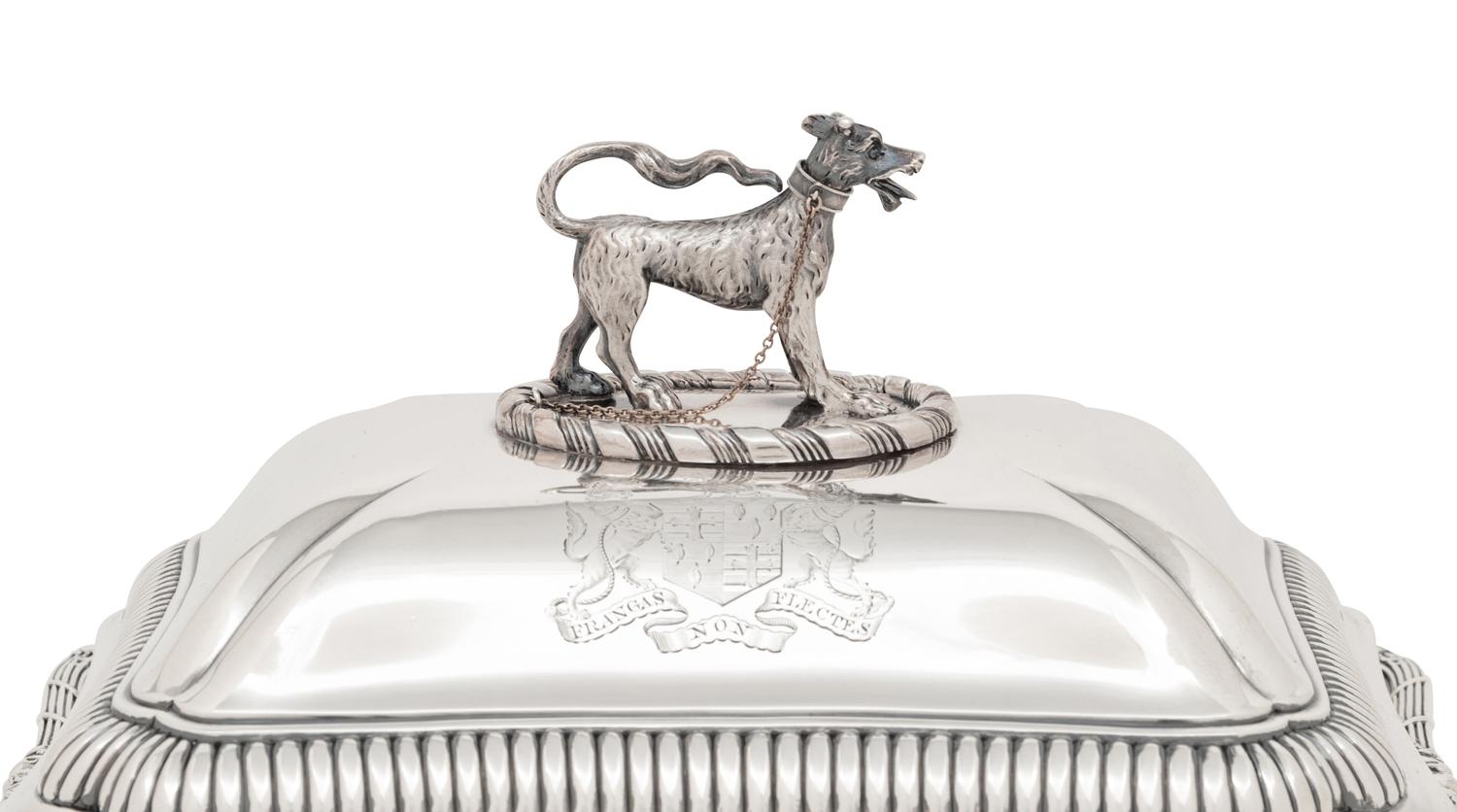 A George III Silver Covered Entrée Dish of Ducal Interest