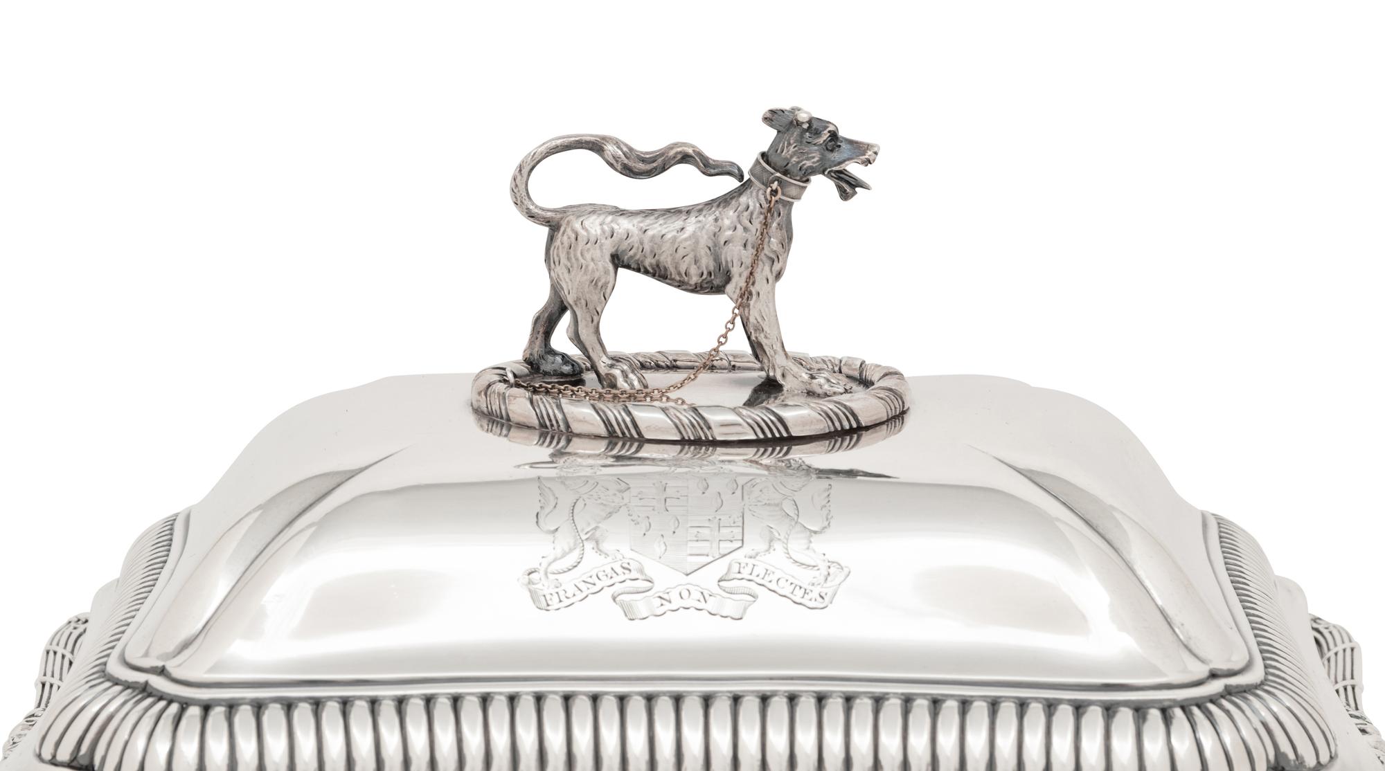A George III Silver Covered Entrée Dish of Ducal Interest