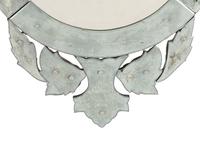 A Venetian Etched Glass Mirror