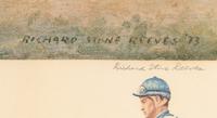 A Secretariat Limited Edition Richard Stone Reeves Print Signed by Trainer Lucien Laurin and Jockey Ron Turcotte,