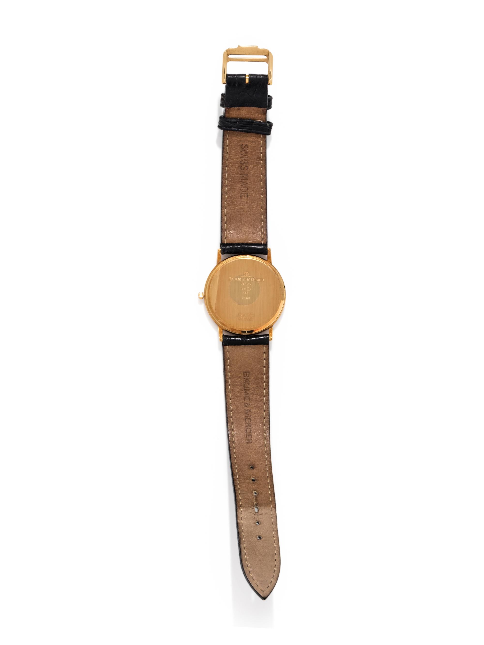 BAUME & MERCIER, 18K YELLOW GOLD WRISTWATCH