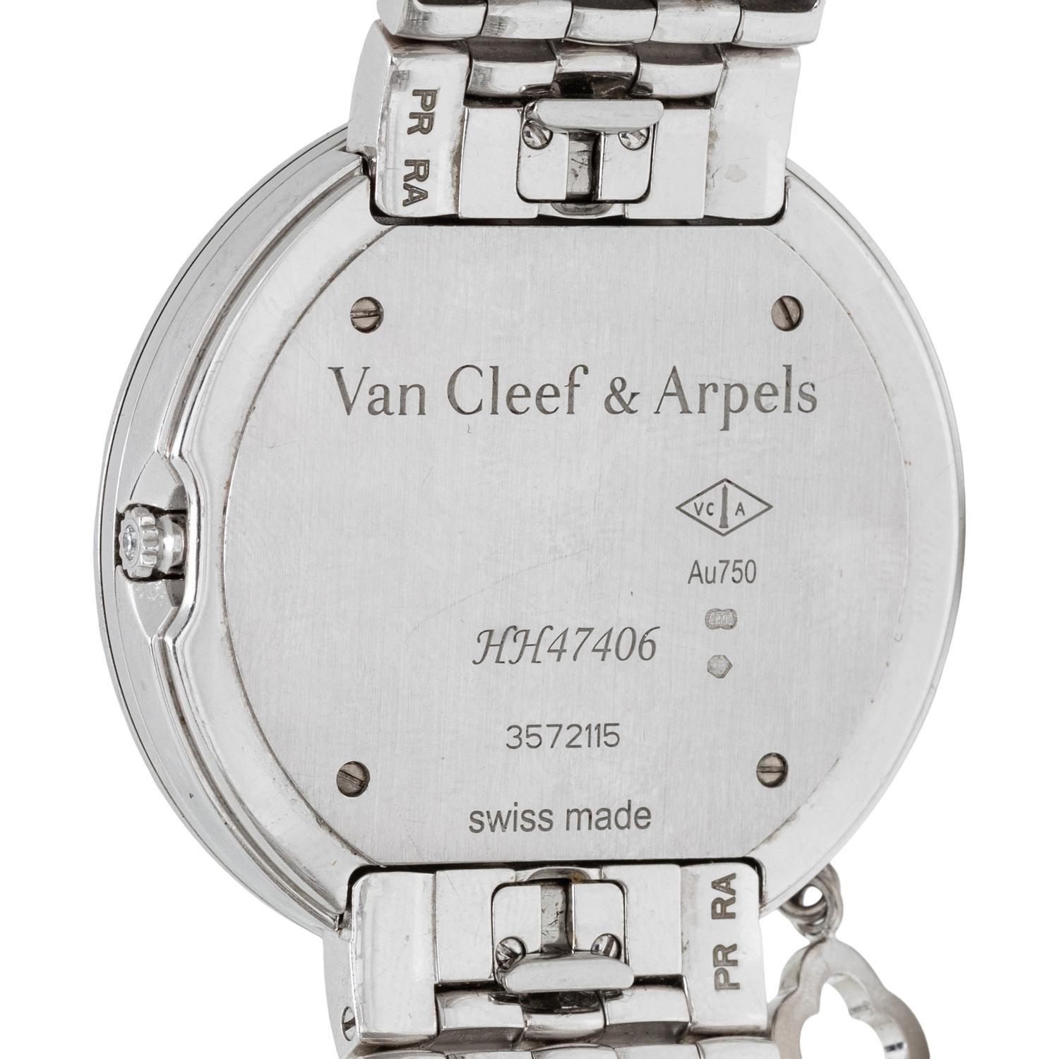 VAN CLEEF & ARPELS, REF. HH47406 WHITE GOLD AND DIAMOND 'CHARMS' WATCH