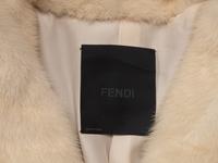 Fendi White Mink Coat