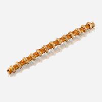 An eighteen karat gold and enamel bracelet, Van Cleef & Arpels