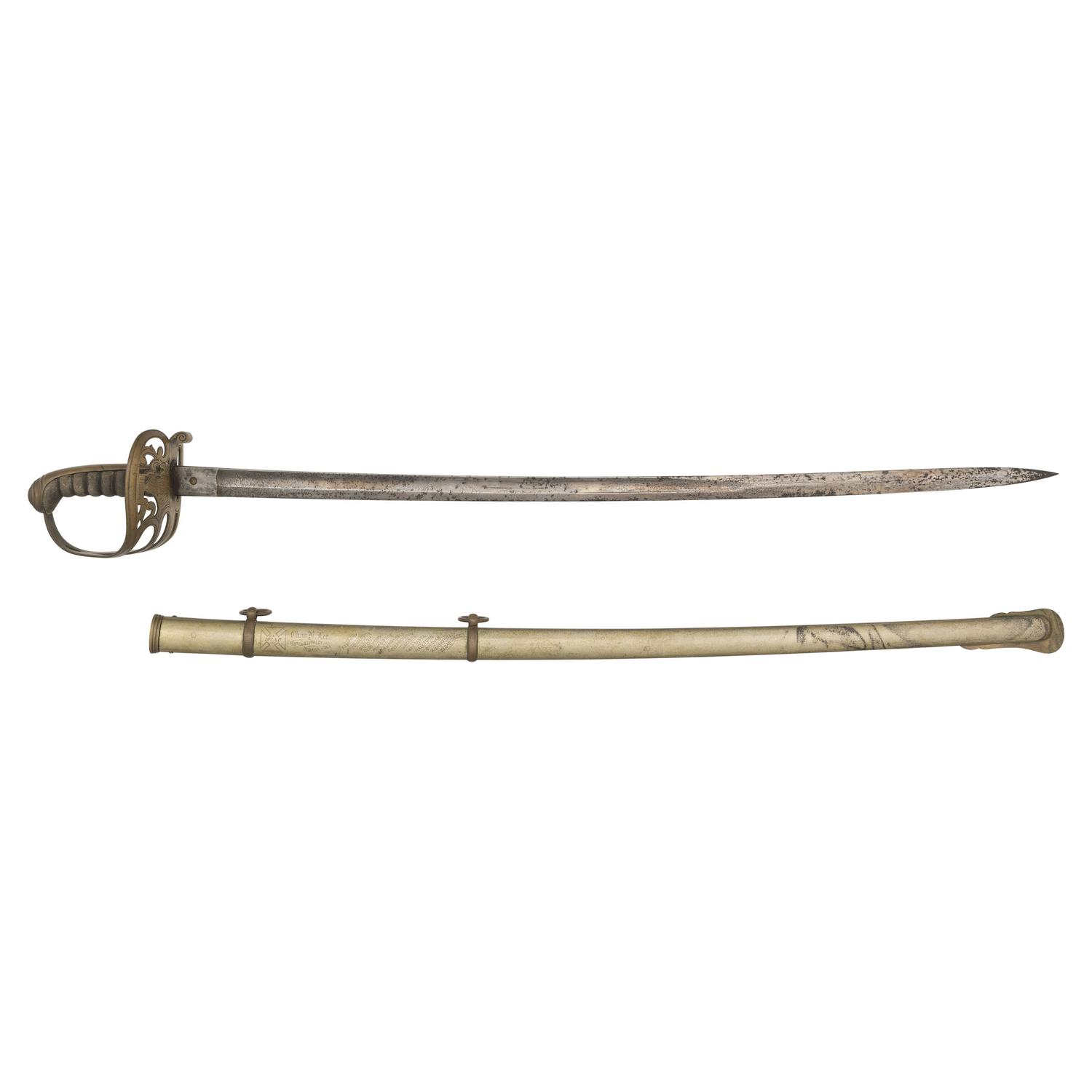 Clauberg Non-Regulation Staff & Field Officers Sword of Lt. Charles Lee - 11th Indiana Volunteer Infantry