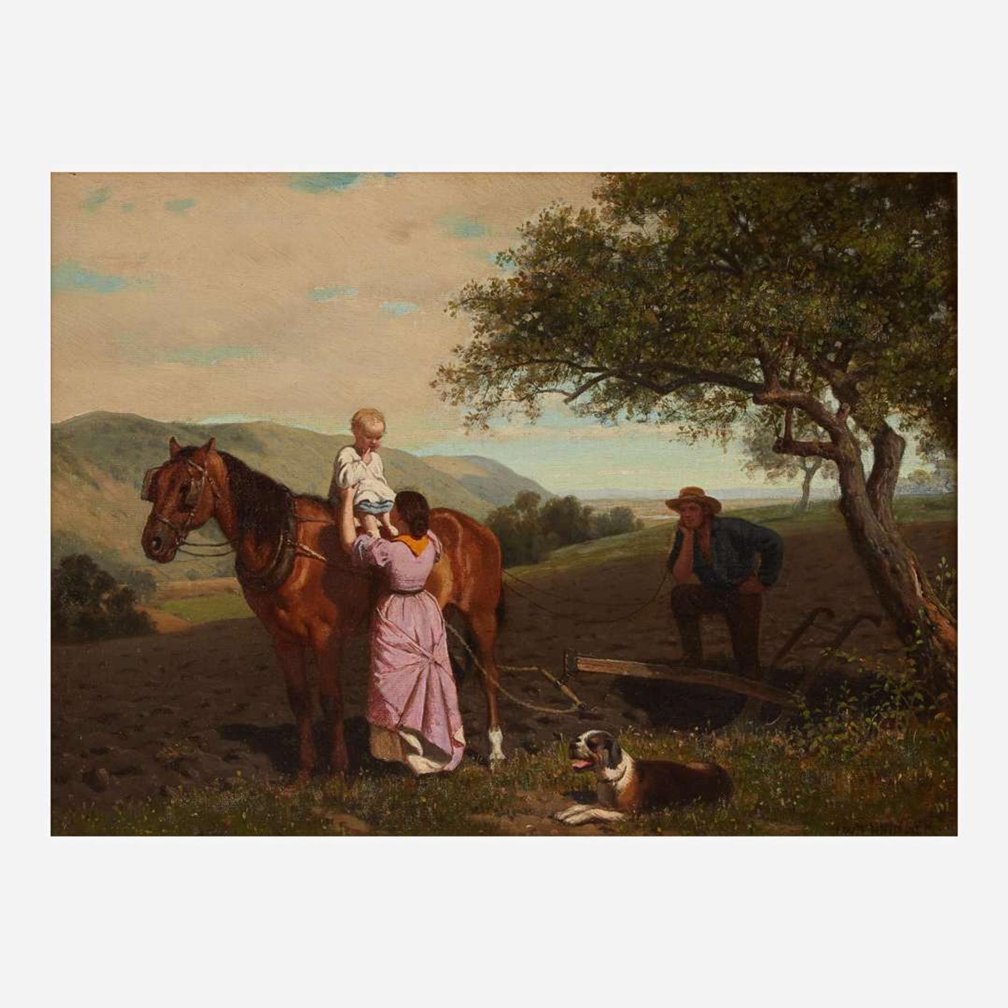 John Whetten Ehninger (American, 1827–1889) A Break in the Day