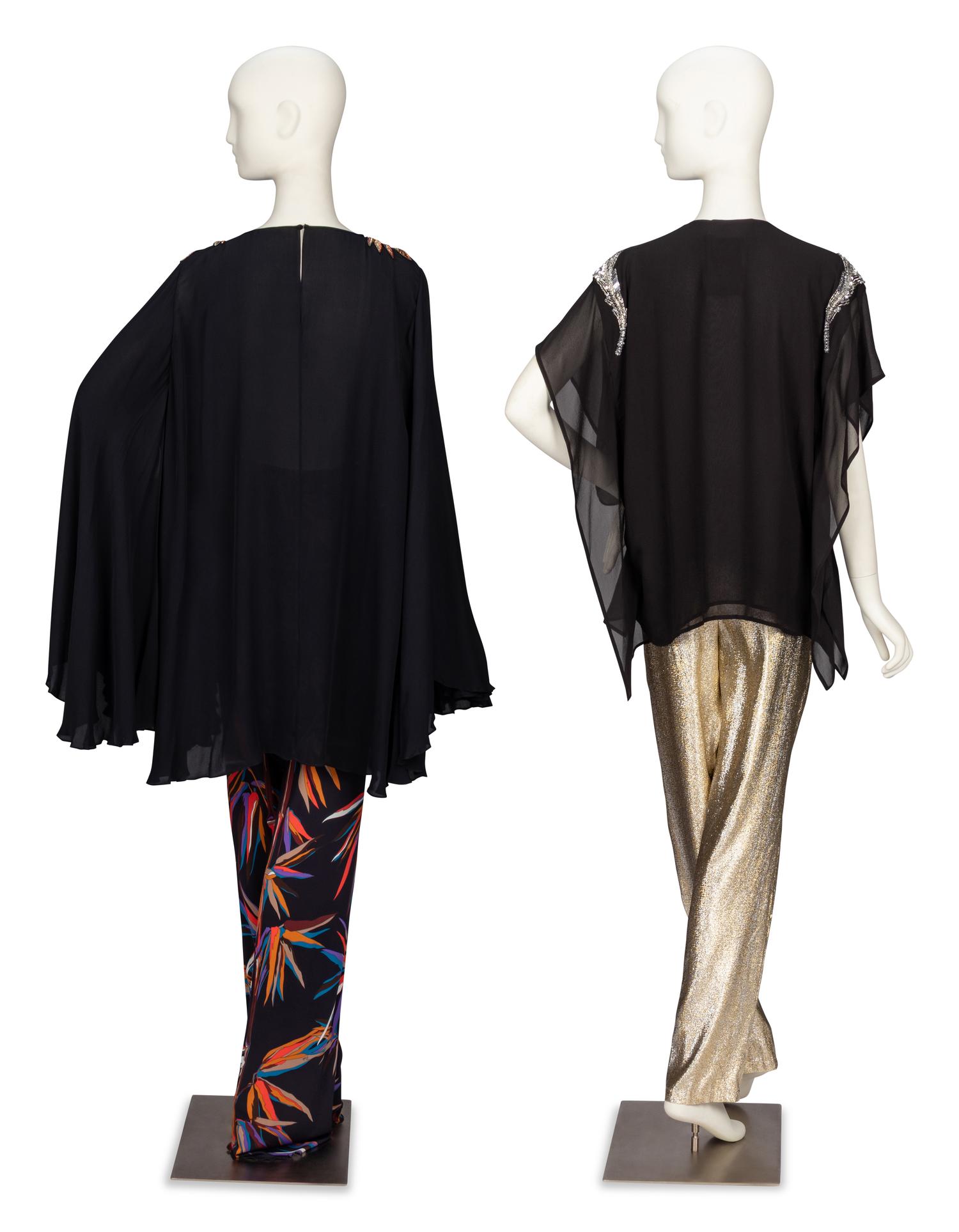 Two Designer Blouse & Pant Ensembles