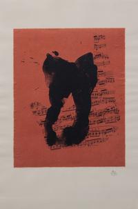 Robert Motherwell, (American, 1915-1991), Music for J. S. Bach, 1989