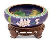 A Cloisonné Bowl with Stand