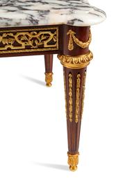 A Louis XVI Style Gilt-Bronze-Mounted Mahogany Low Table