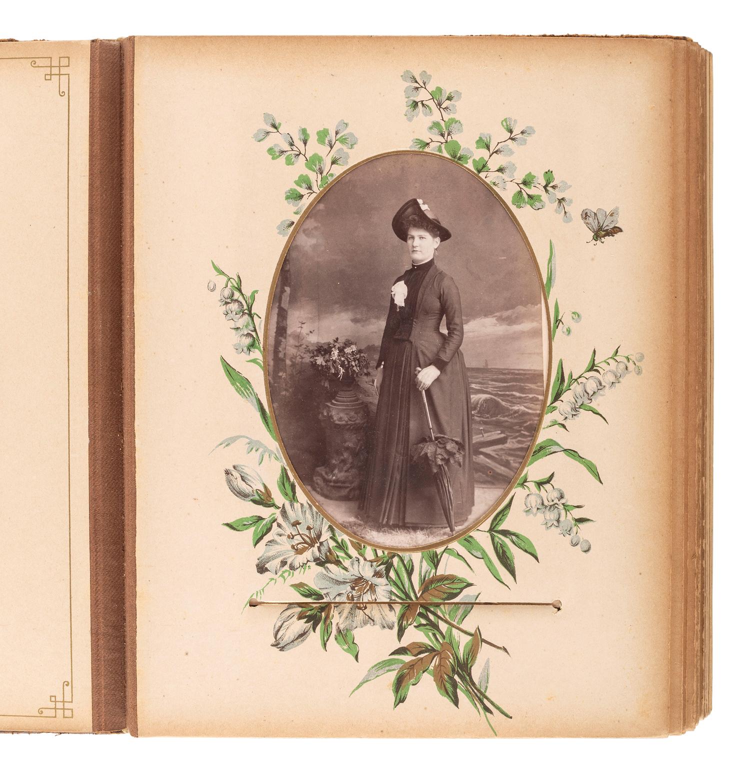 [EARLY PHOTOGRAPHY]. A collection of over 200 19th century photographs, incl. tintype of Indian Wars-era soldier.