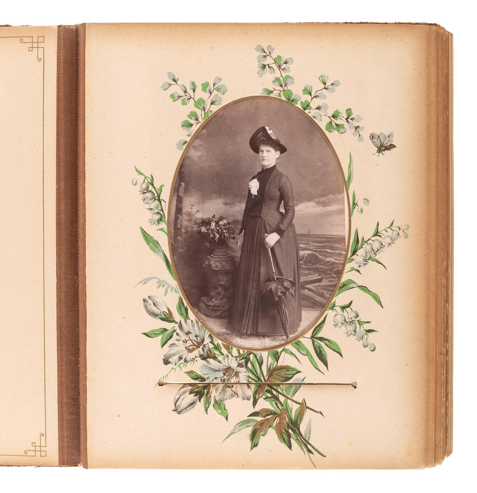 [EARLY PHOTOGRAPHY]. A collection of over 200 19th century photographs, incl. tintype of Indian Wars-era soldier.